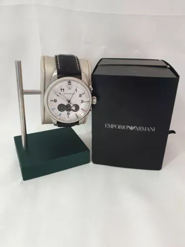 *RARE* MENS 44mm EMPORIO ARMANI AR5836 WRIST WATCH WITH BOX RRP £274.92 VINTAGE