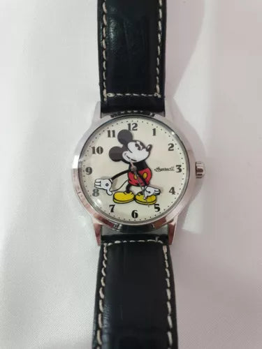 1990s Mens Womens Vintage 34mm Ingersoll Disney Mickey Mouse Wrist Watch ZR26164